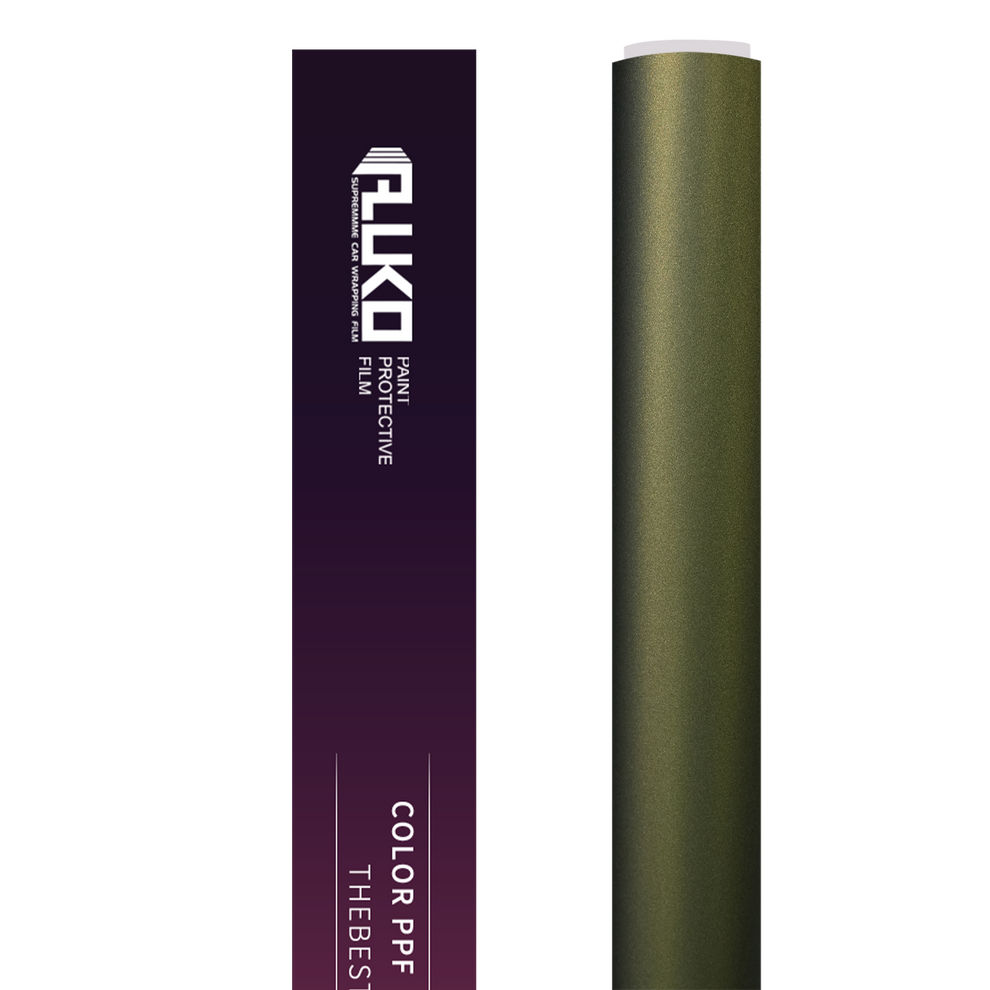 TPU Satin Gold Green Colored PPF Paint Protection Film product image 2 - Veloro paint protection film