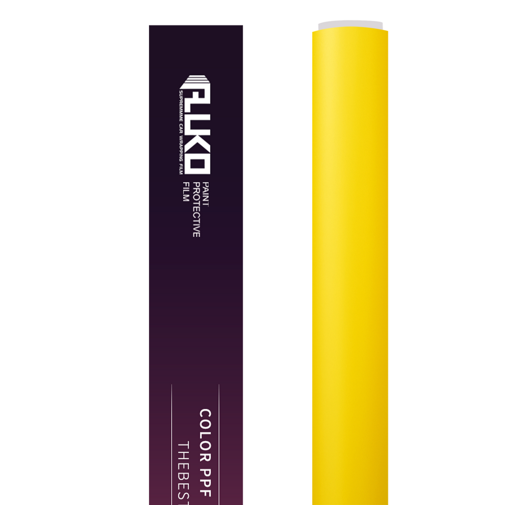 TPU Satin Racing Yellow Colored PPF Paint Protection Film product image 2 - Veloro paint protection film