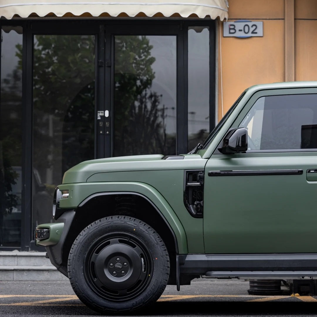 Ultimate Flat Army Green Car Vinyl Wrap PET product image 4 - Veloro automotive vinyl wrap