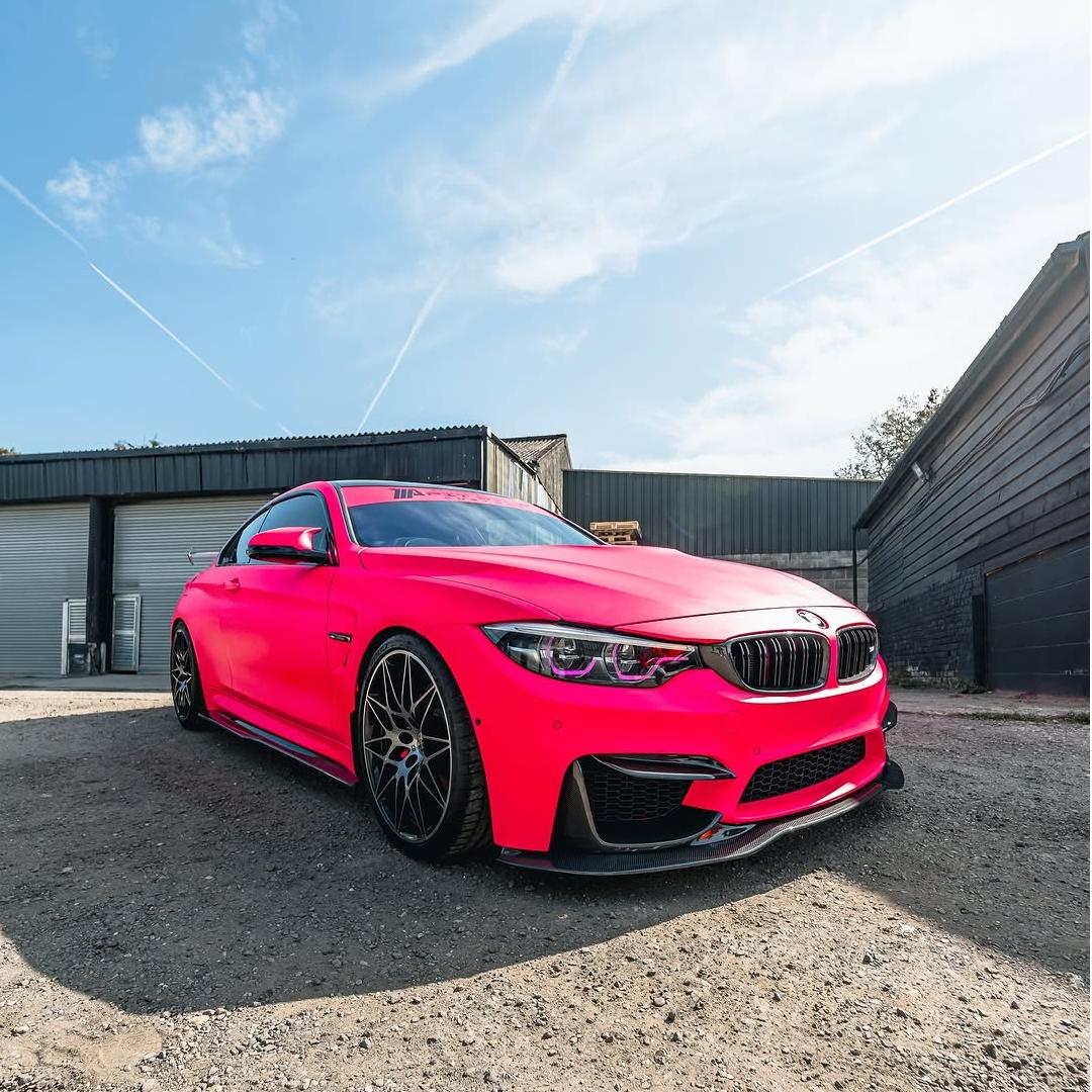 Ultimate Flat Fluorescent Pink Car Vinyl Wrap PET product image 13 - Veloro automotive vinyl wrap