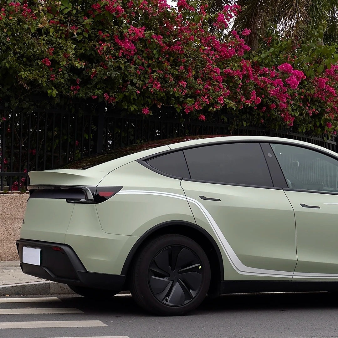 Ultimate Flat Light Khaki Green Car Vinyl Wrap PET product image 4 - Veloro automotive vinyl wrap