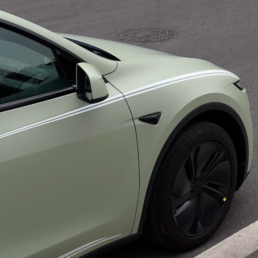 Ultimate Flat Light Khaki Green Car Vinyl Wrap PET product image 6 - Veloro automotive vinyl wrap