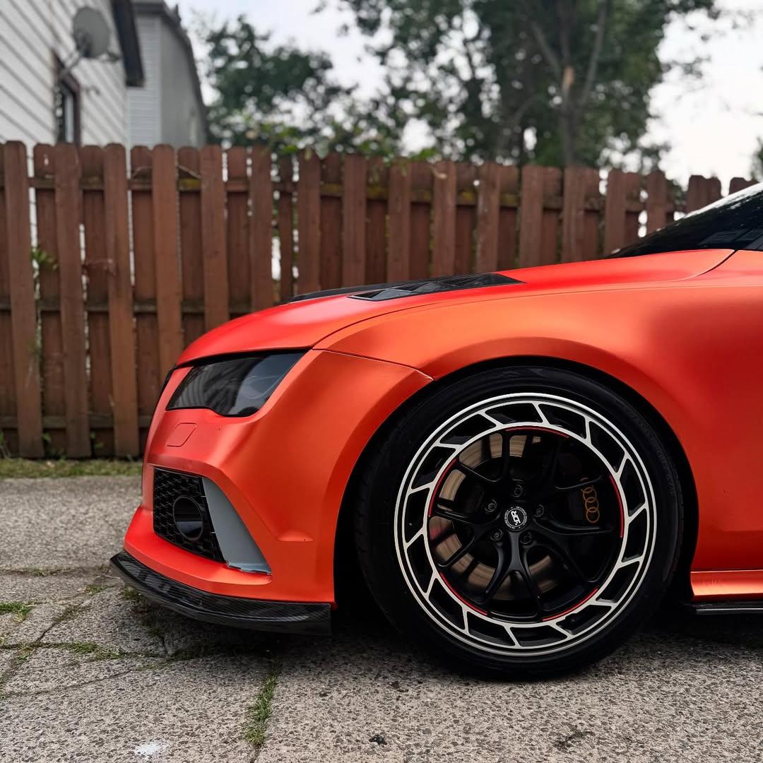 Ultimate Flat Matte Metallic Stunning Orange Car Vinyl Wrap PET product image 5 - Veloro matte vinyl wrap