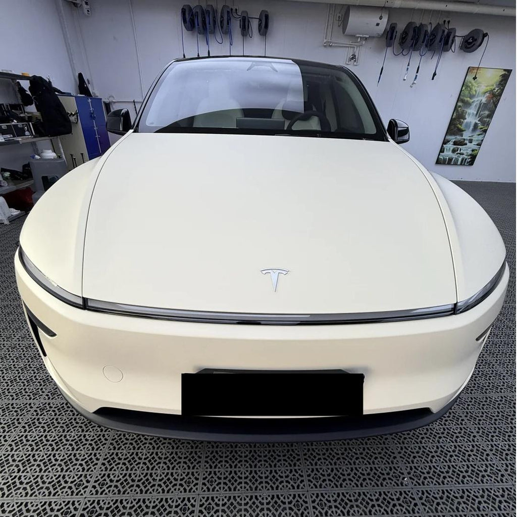 Ultimate Flat Pepper White Car Vinyl Wrap PET product image 2 - Veloro automotive vinyl wrap
