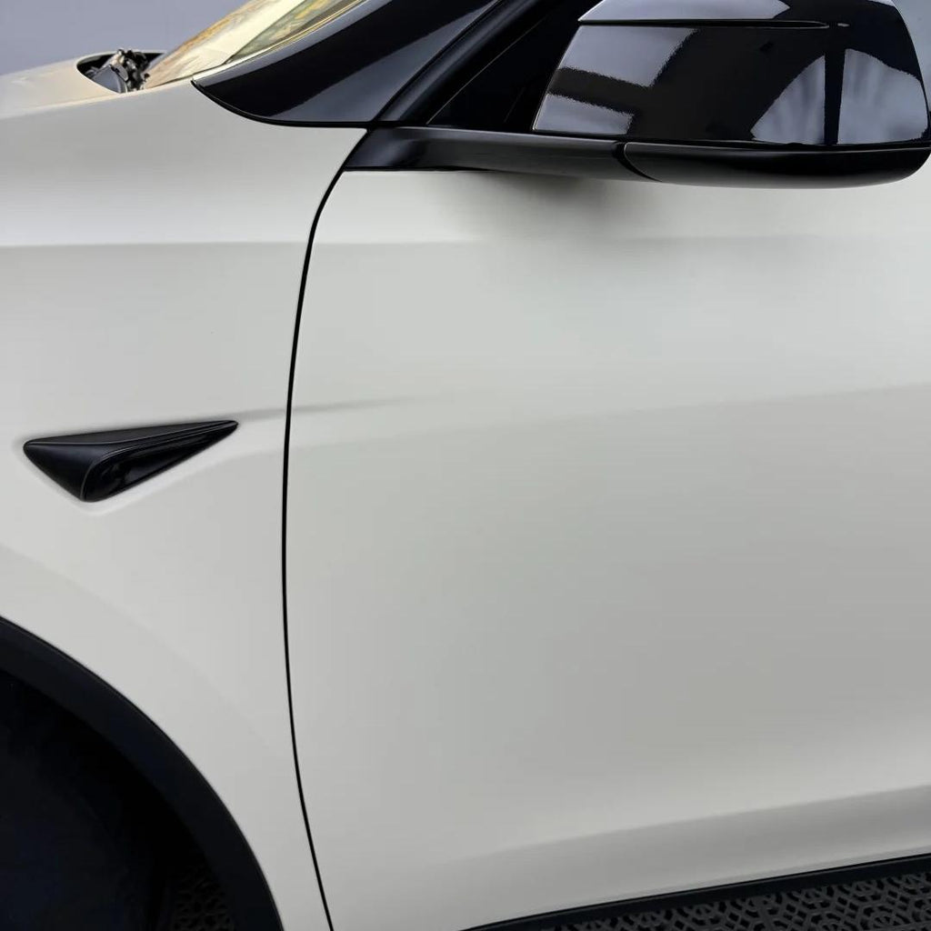 Ultimate Flat Pepper White Car Vinyl Wrap PET product image 4 - Veloro automotive vinyl wrap