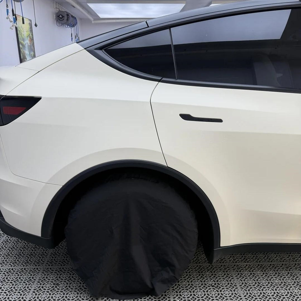 Ultimate Flat Pepper White Car Vinyl Wrap PET product image 7 - Veloro automotive vinyl wrap