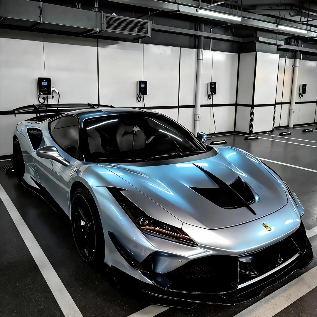 Ultra Gloss Metallic Chameleon Silver Blue Car Vinyl Wrap PET product image 2 - Veloro color shift vinyl wrap