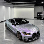 Ultra Gloss Metallic Chameleon Silver Purple Car Vinyl Wrap PET product image 4 - Veloro color shift vinyl wrap