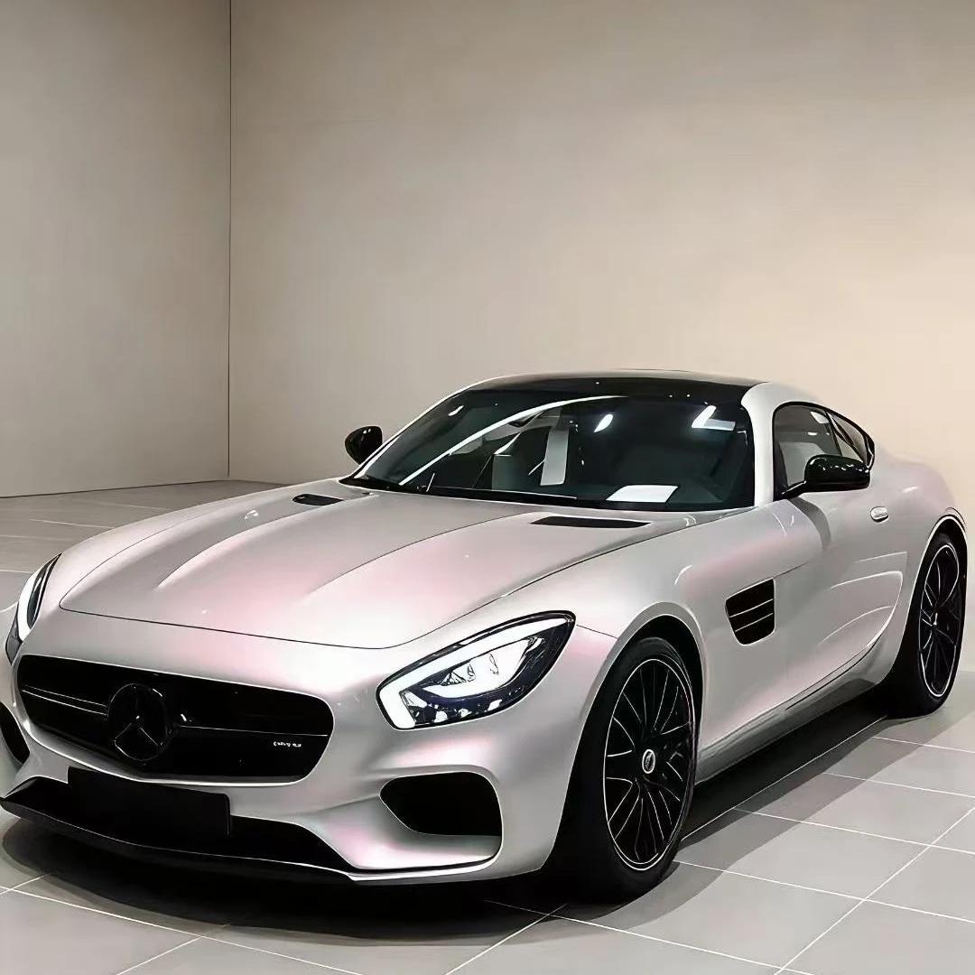 Ultra Gloss Metallic Chameleon Silver Sunset Pink Car Vinyl Wrap PET product image 6 - Veloro color shift vinyl wrap