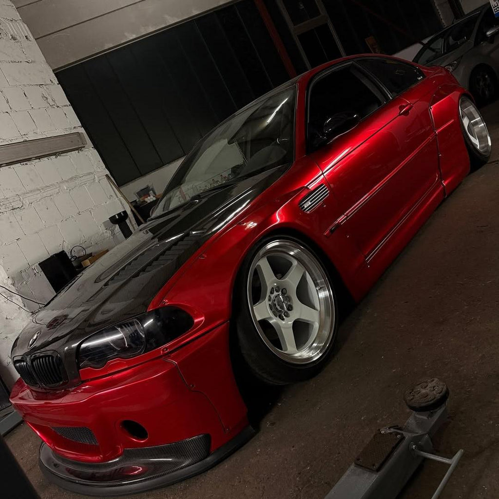 Ultra Glossy Metallic Vampire Red Car Vinyl Wrap BMW PET product image 14 - Veloro metallic vinyl wrap