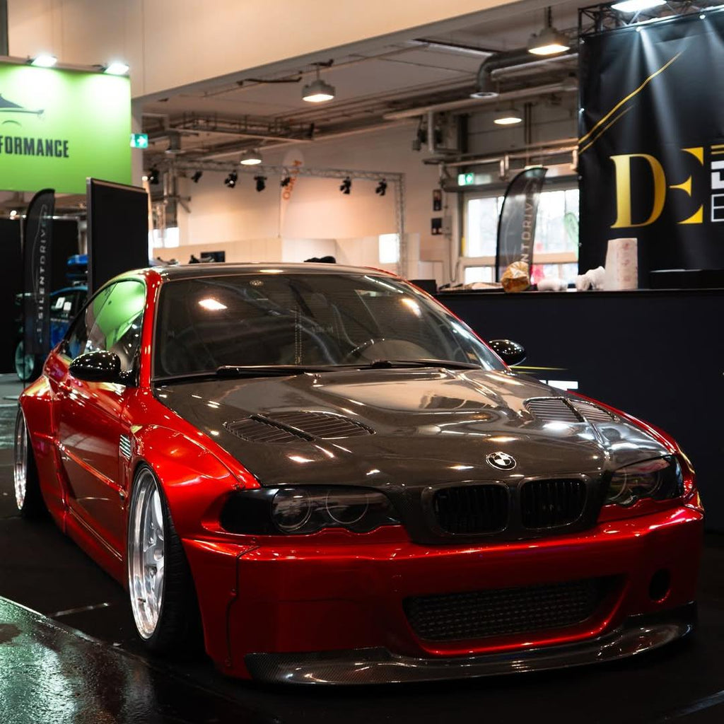 Ultra Glossy Metallic Vampire Red Car Vinyl Wrap BMW PET product image 16 - Veloro metallic vinyl wrap