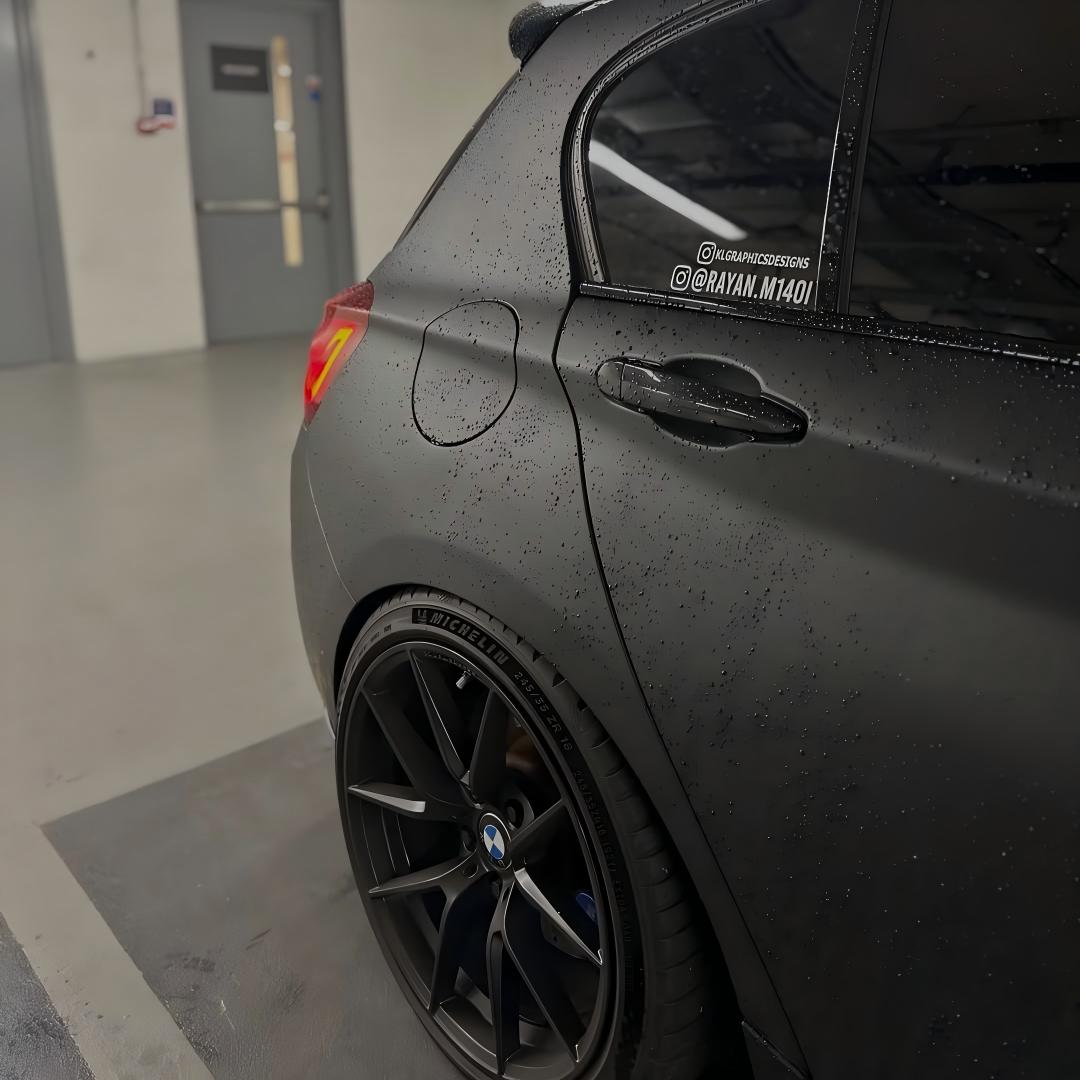 Ultra Matte Black Car Vinyl Wrap Tesla BMW PET product image 4 - Veloro matte vinyl wrap
