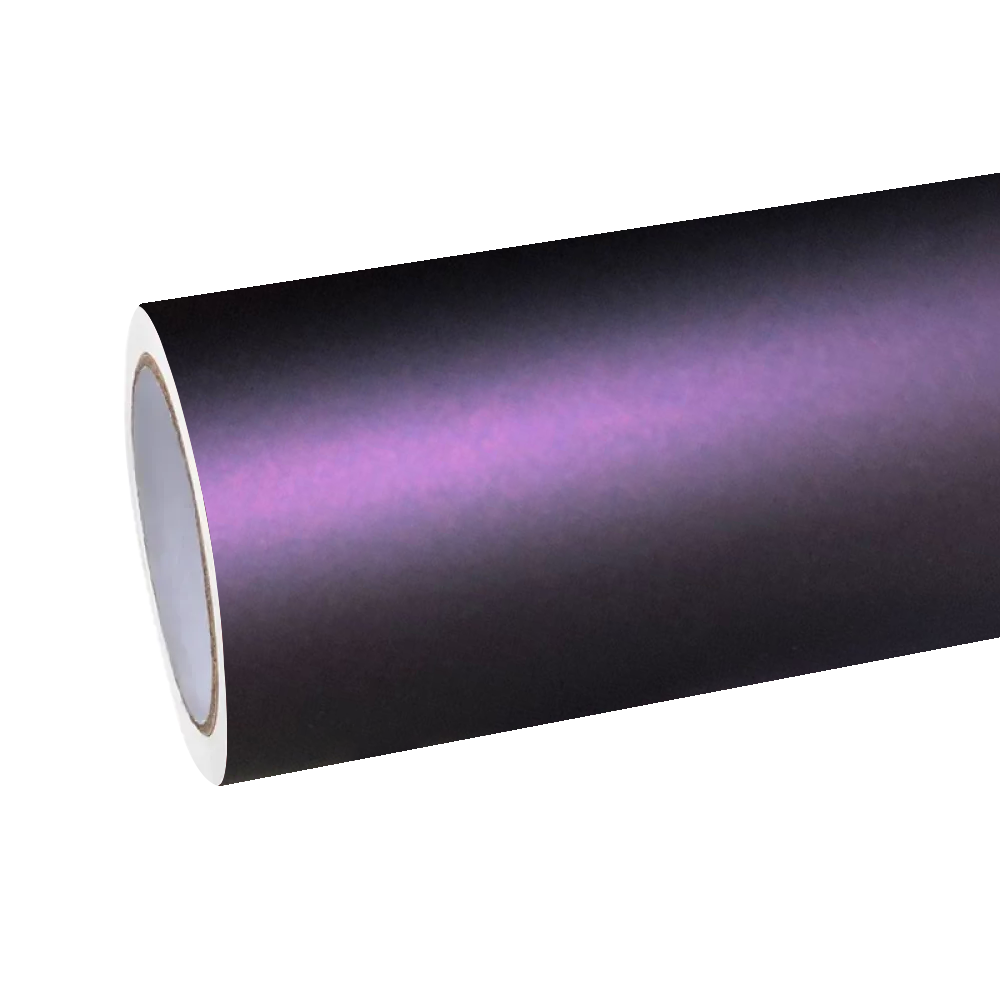 Ultra Matte Metallic Black Purple Car Vinyl Wrap product image 2 - Veloro matte vinyl wrap