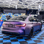 Ultra Matte Metallic Dark Purple Car Vinyl Wrap PET product image 3 - Veloro matte vinyl wrap