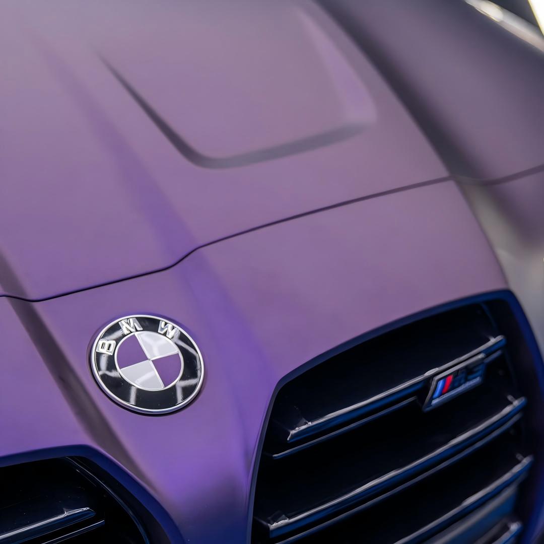 Ultra Matte Metallic Dark Purple Car Vinyl Wrap PET product image 12 - Veloro matte vinyl wrap