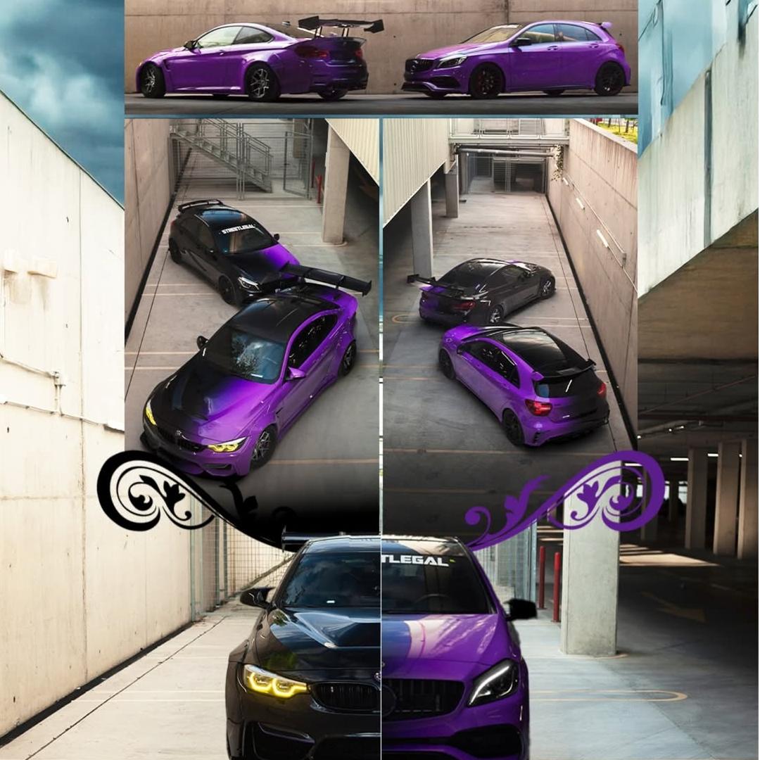 Black to Purple Gradient Custom Car Wraps product image 7 - Veloro automotive vinyl wrap