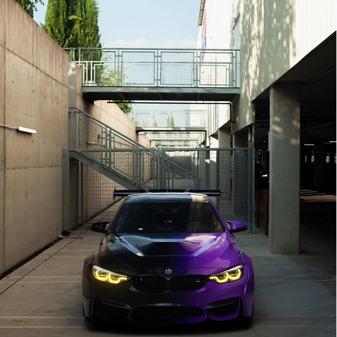 Black to Purple Gradient Custom Car Wraps product image 5 - Veloro automotive vinyl wrap