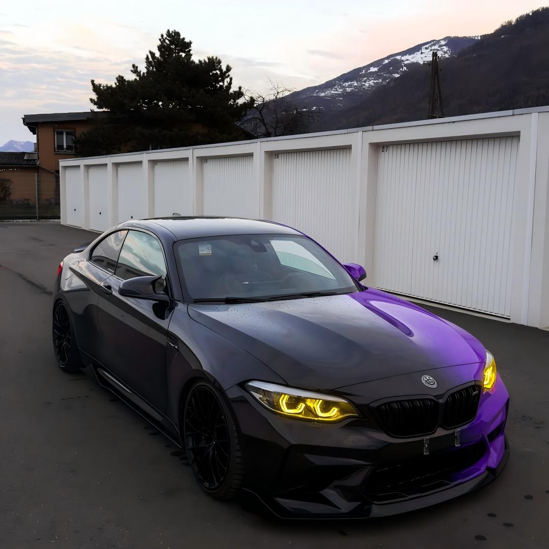 Black to Purple Gradient Custom Car Wraps product image 3 - Veloro automotive vinyl wrap