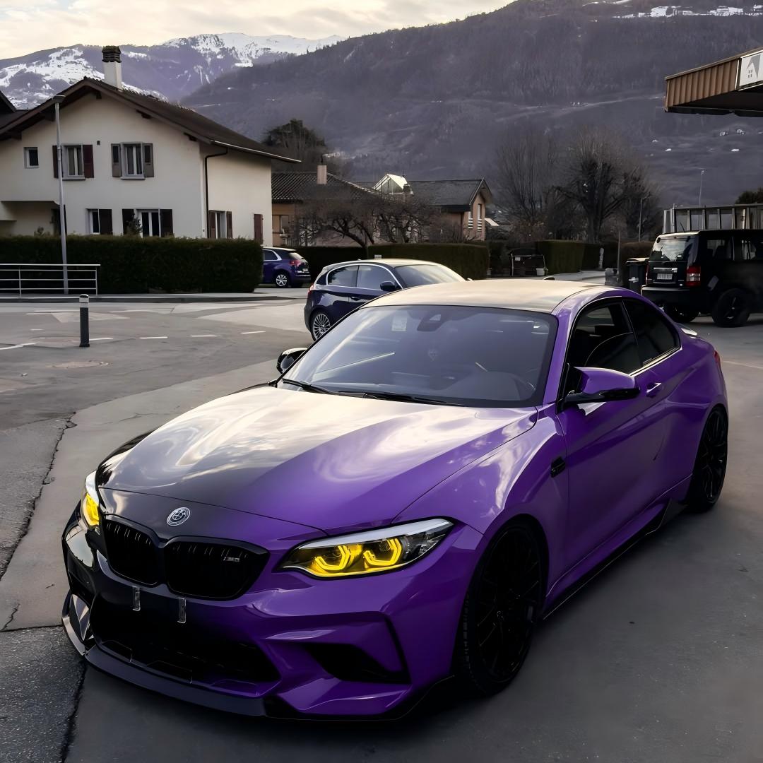 Black to Purple Gradient Custom Car Wraps product image 4 - Veloro automotive vinyl wrap