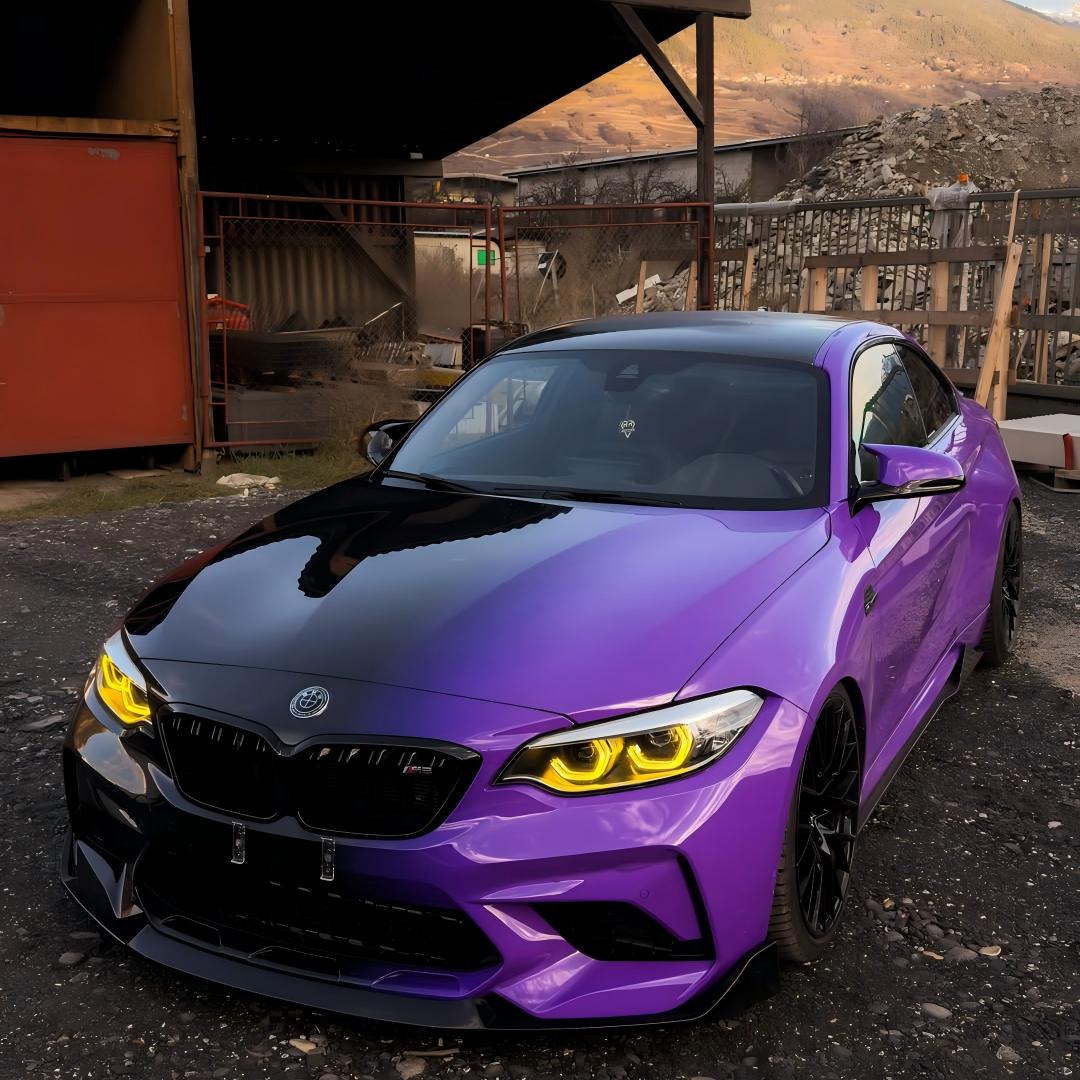 Black to Purple Gradient Custom Car Wraps product image 2 - Veloro automotive vinyl wrap