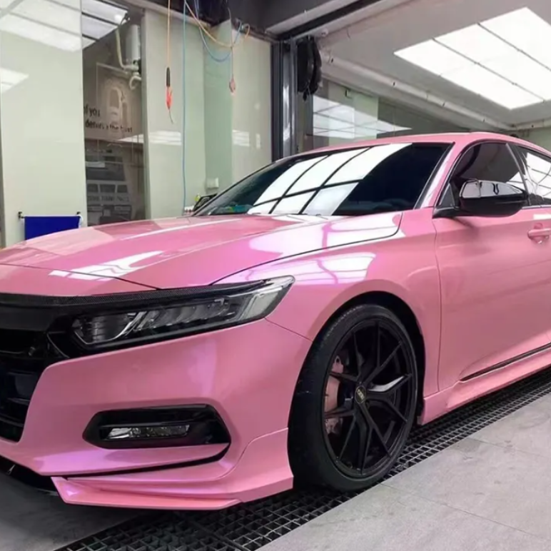 Gloss Metallic Candy Purple Pink Car Vinyl Wrap product image 3 - Veloro metallic vinyl wrap