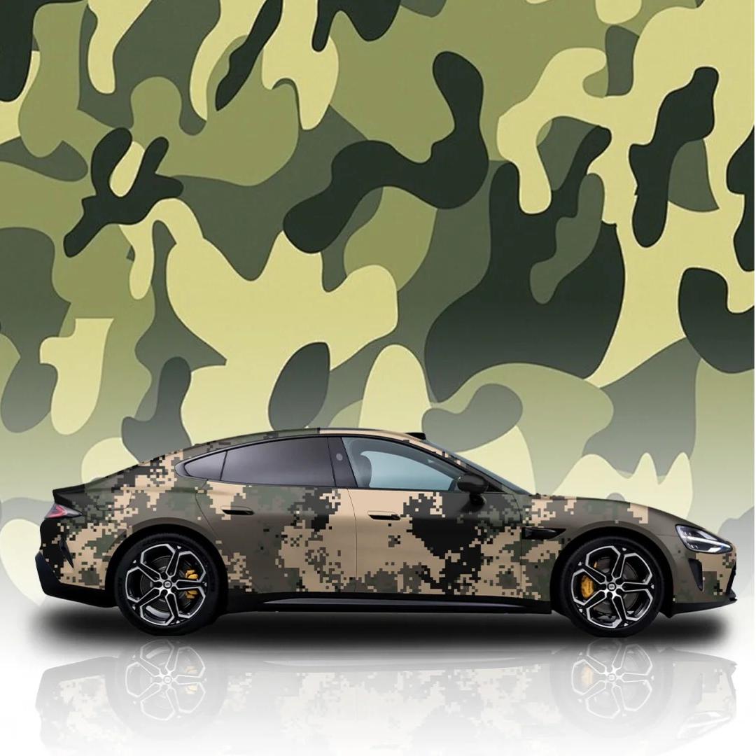 Custom Camouflage Car Vinyl Wrap product image 4 - Veloro automotive vinyl wrap