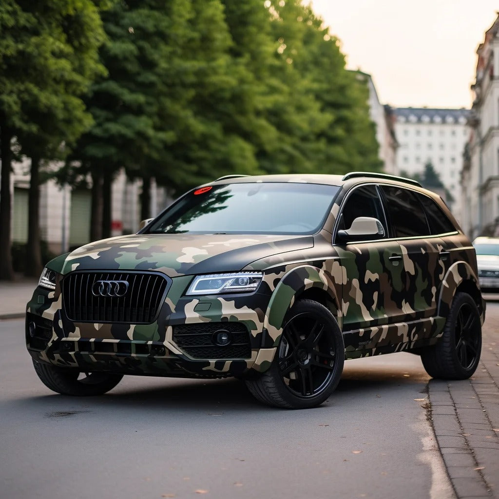 Custom Camouflage Car Vinyl Wrap product image 3 - Veloro automotive vinyl wrap