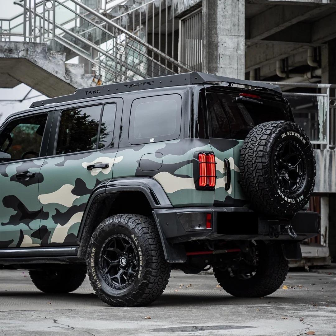 Custom Camouflage Car Vinyl Wrap product image 2 - Veloro automotive vinyl wrap