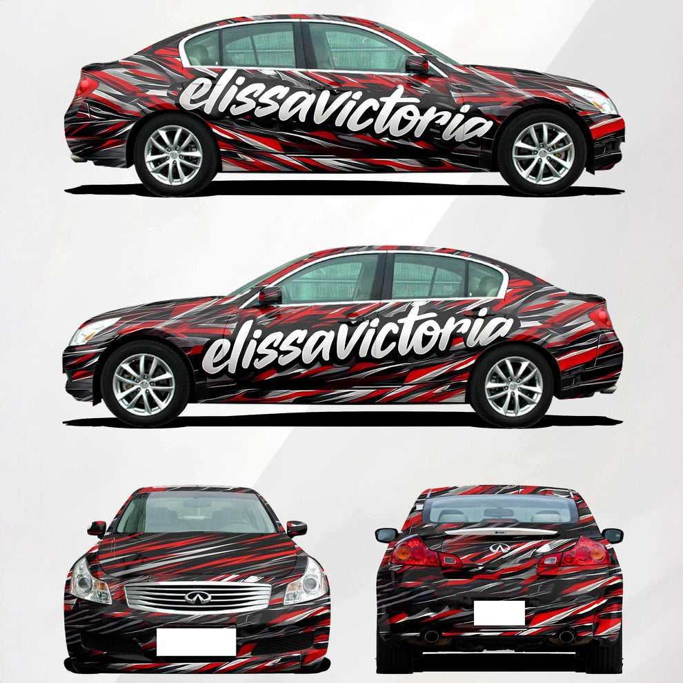Customize Name Graphics Personalised Car Wrap product image 6 - Veloro automotive vinyl wrap