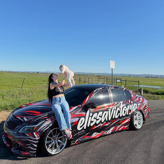 Customize Name Graphics Personalised Car Wrap