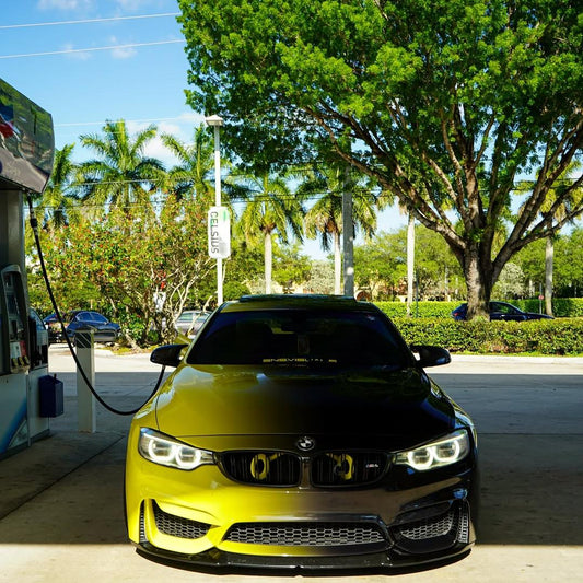 Black To Green Gradient Custom Vinyl Wrap