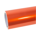 Gloss Metallic Fiery Orange Car Vinyl Wrap PET
