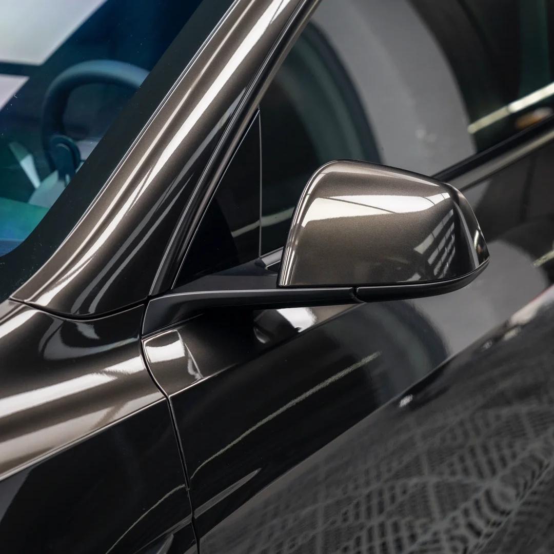 Gloss Liquid Metal Black Car Vinyl Wrap PET product image 7 - Veloro gloss vinyl wrap