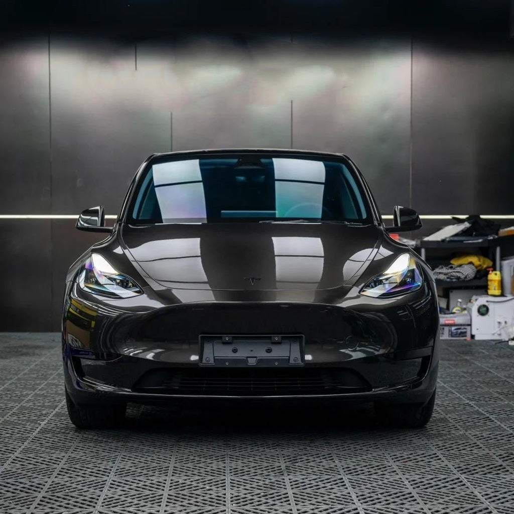 Gloss Liquid Metal Black Car Vinyl Wrap PET product image 10 - Veloro gloss vinyl wrap