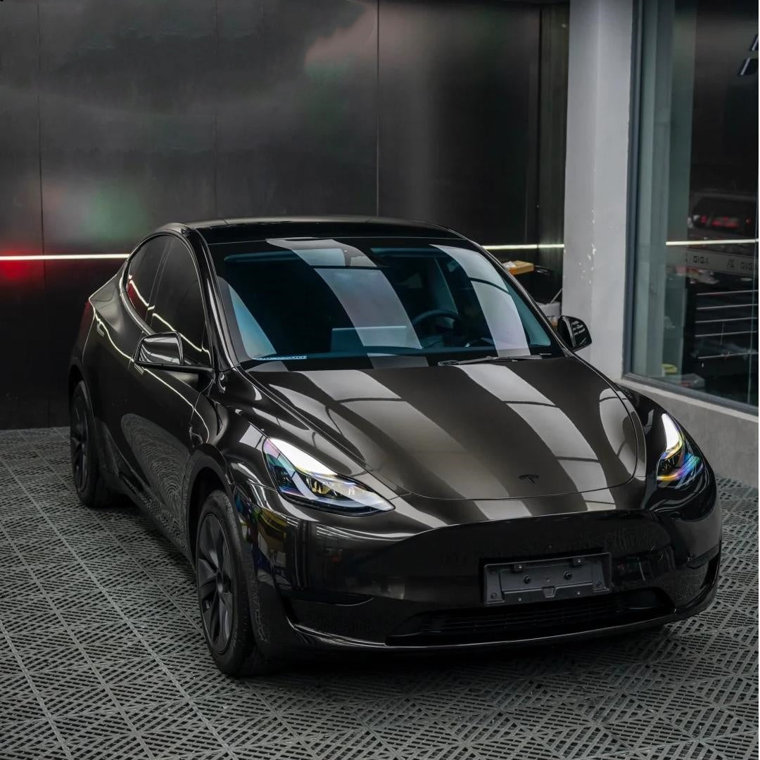 Gloss Liquid Metal Black Car Vinyl Wrap PET product image 8 - Veloro gloss vinyl wrap