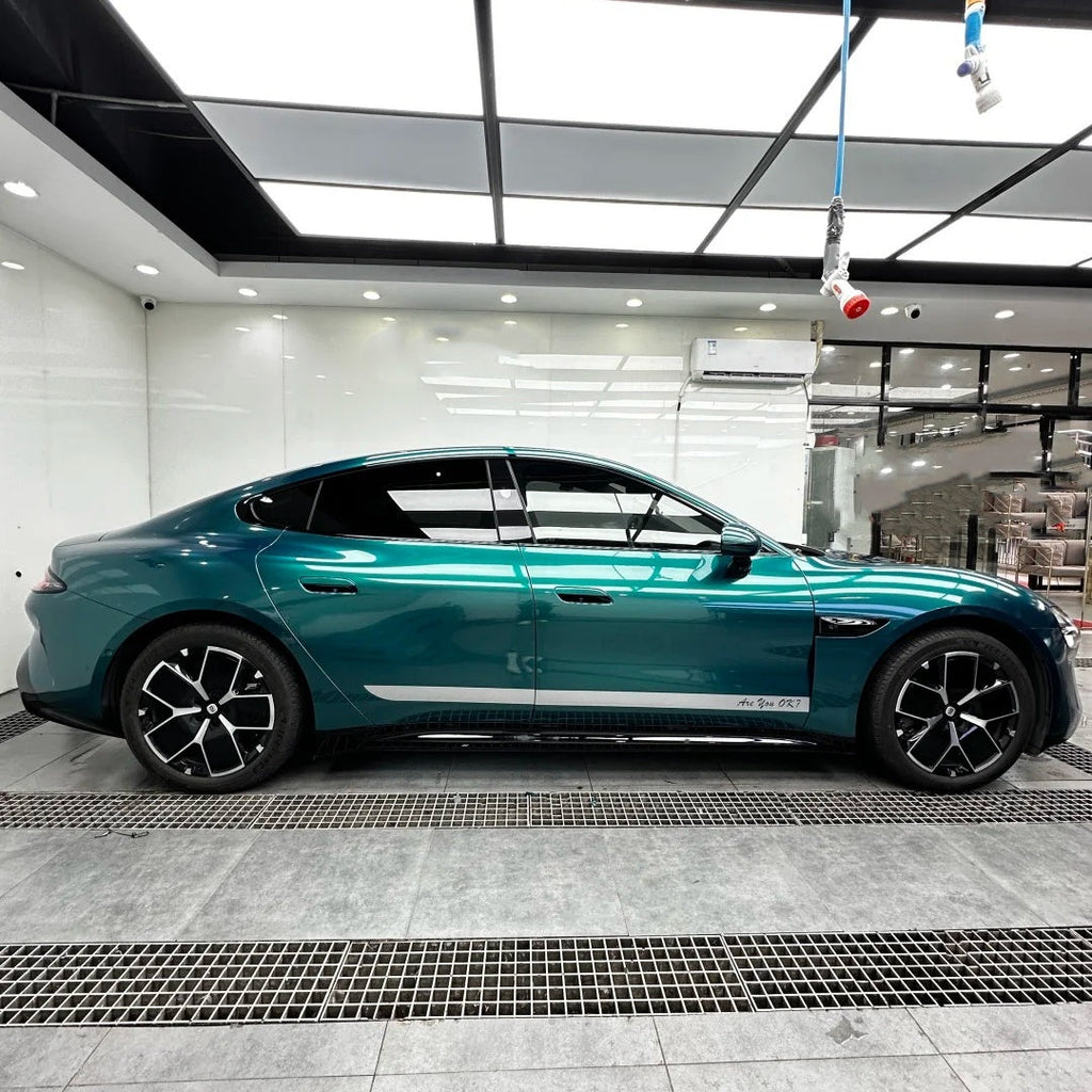 Gloss Metallic Chameleon Deep Sea Green Car Vinyl Wrap PET product image 3 - Veloro color shift vinyl wrap