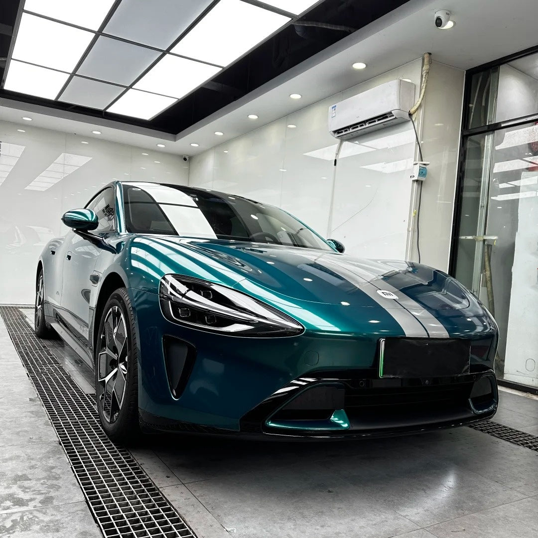 Gloss Metallic Chameleon Deep Sea Green Car Vinyl Wrap PET product image 7 - Veloro color shift vinyl wrap