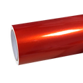 Gloss Metallic Paint Orange Car Vinyl Wrap PET