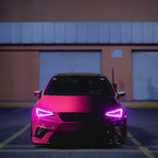 Gloss Ruby Star Red To Piano Black Gradient Custom Car Wraps product image 6 - Veloro gloss vinyl wrap