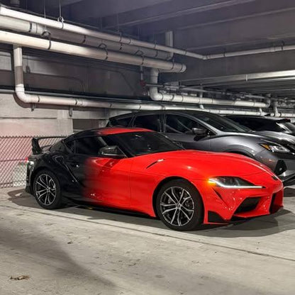 Glossy Vampire Red To Black Gradient Custom Car Wraps product image 3 - Veloro gloss vinyl wrap