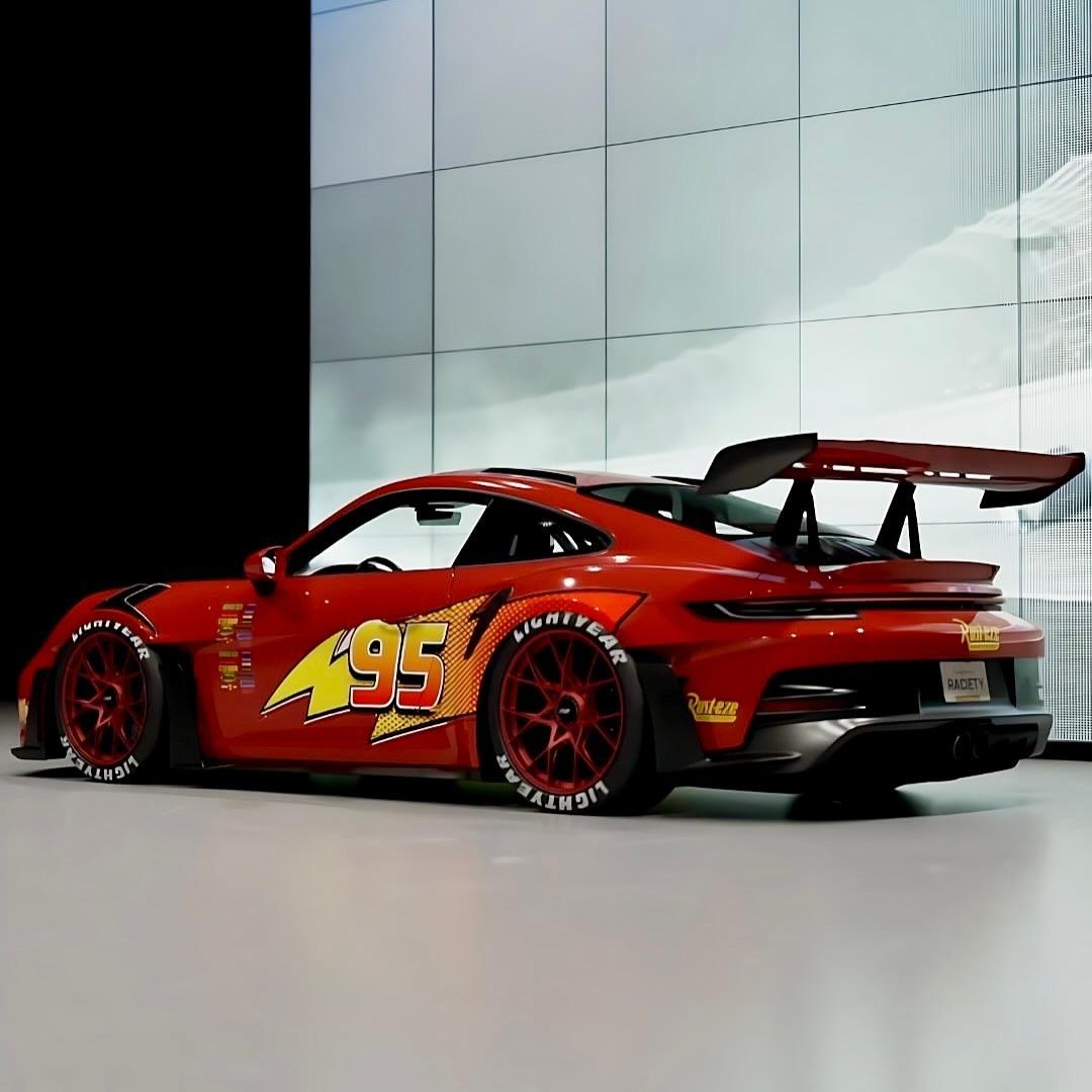 Livery Lightning McQueen Custom Vinyl Wrap product image 2 - Veloro automotive vinyl wrap