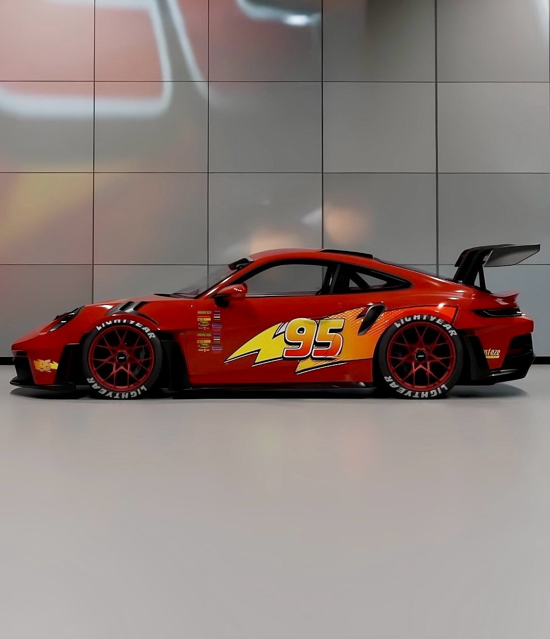 Livery Lightning McQueen Custom Vinyl Wrap product image 3 - Veloro automotive vinyl wrap