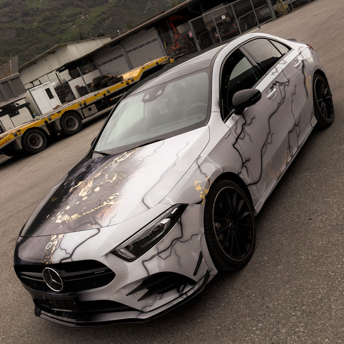 Marble Print Vinyl Wrap Film Custom Car Wrap product image 2 - Veloro automotive vinyl wrap