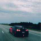 Matte Fluorescent Pink To Black Gradient Custom Car Wrap product image 6 - Veloro matte vinyl wrap