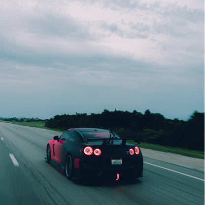Matte Fluorescent Pink To Black Gradient Custom Car Wrap product image 6 - Veloro matte vinyl wrap