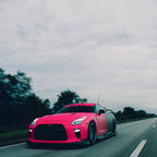 Matte Fluorescent Pink To Black Gradient Custom Car Wrap product image 4 - Veloro matte vinyl wrap