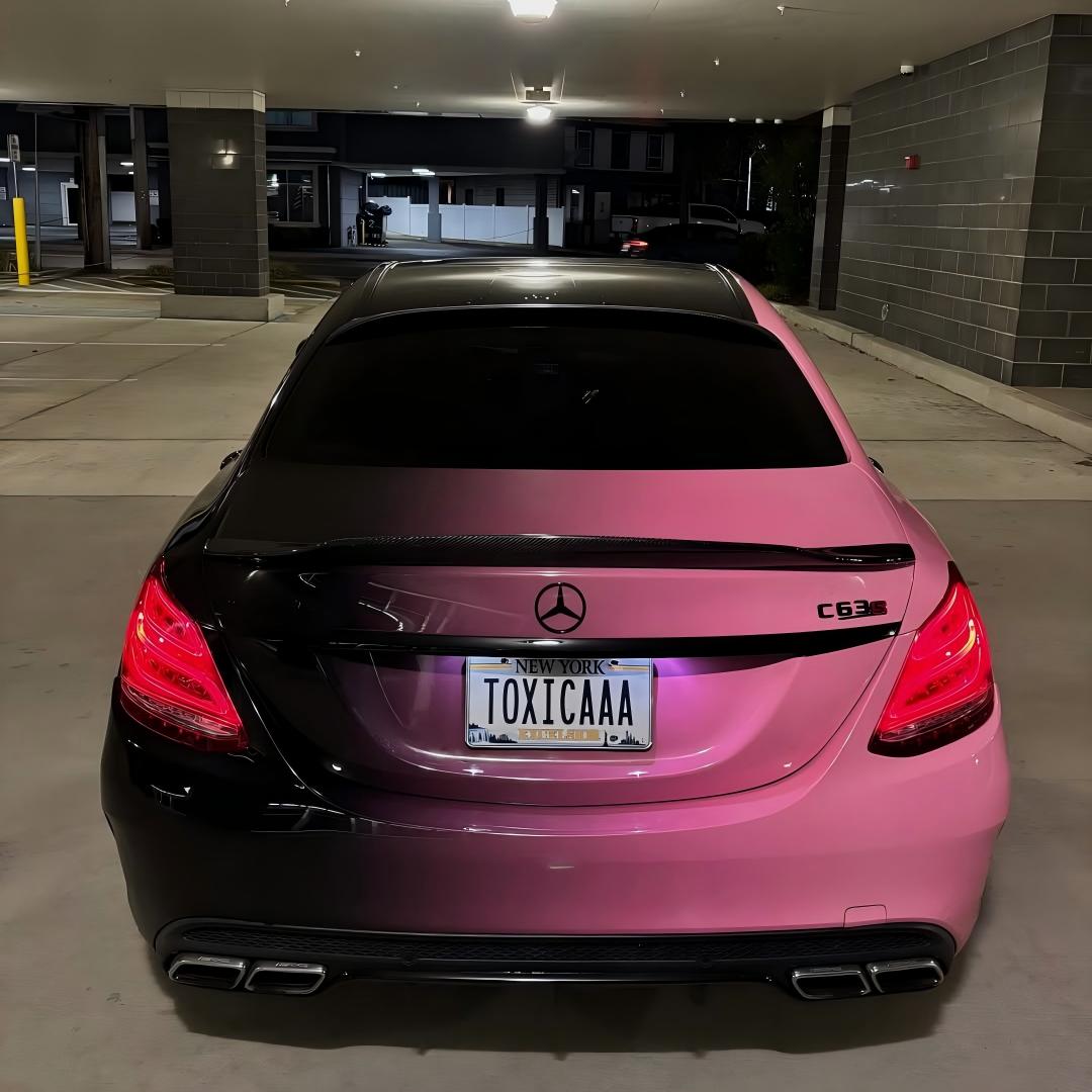 Pink to Black Gradient Custom Printed Vinyl Wrap product image 4 - Veloro automotive vinyl wrap