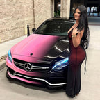 Pink to Black Gradient Custom Printed Vinyl Wrap product image 9 - Veloro automotive vinyl wrap