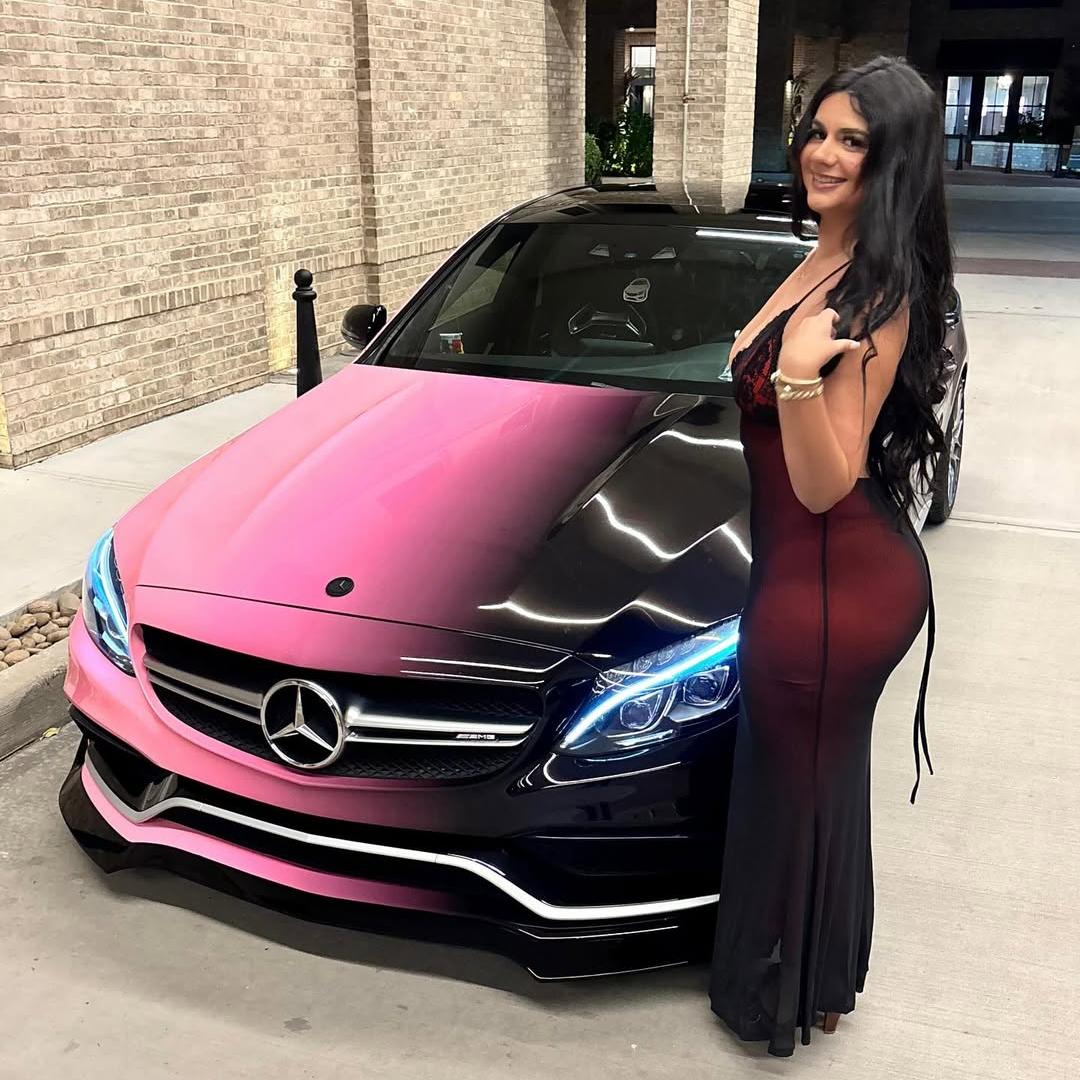 Pink to Black Gradient Custom Printed Vinyl Wrap product image 9 - Veloro automotive vinyl wrap