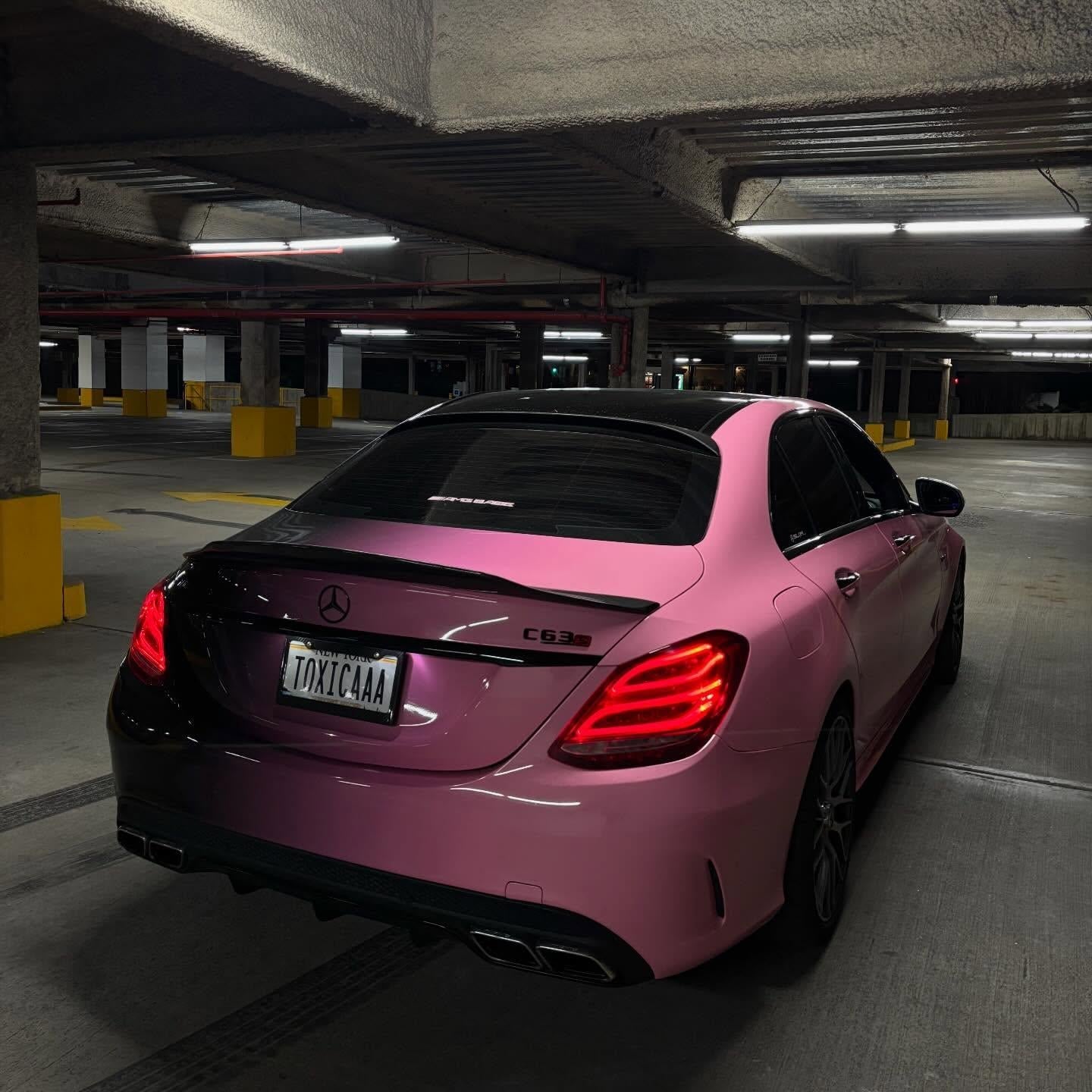 Pink to Black Gradient Custom Printed Vinyl Wrap product image 6 - Veloro automotive vinyl wrap